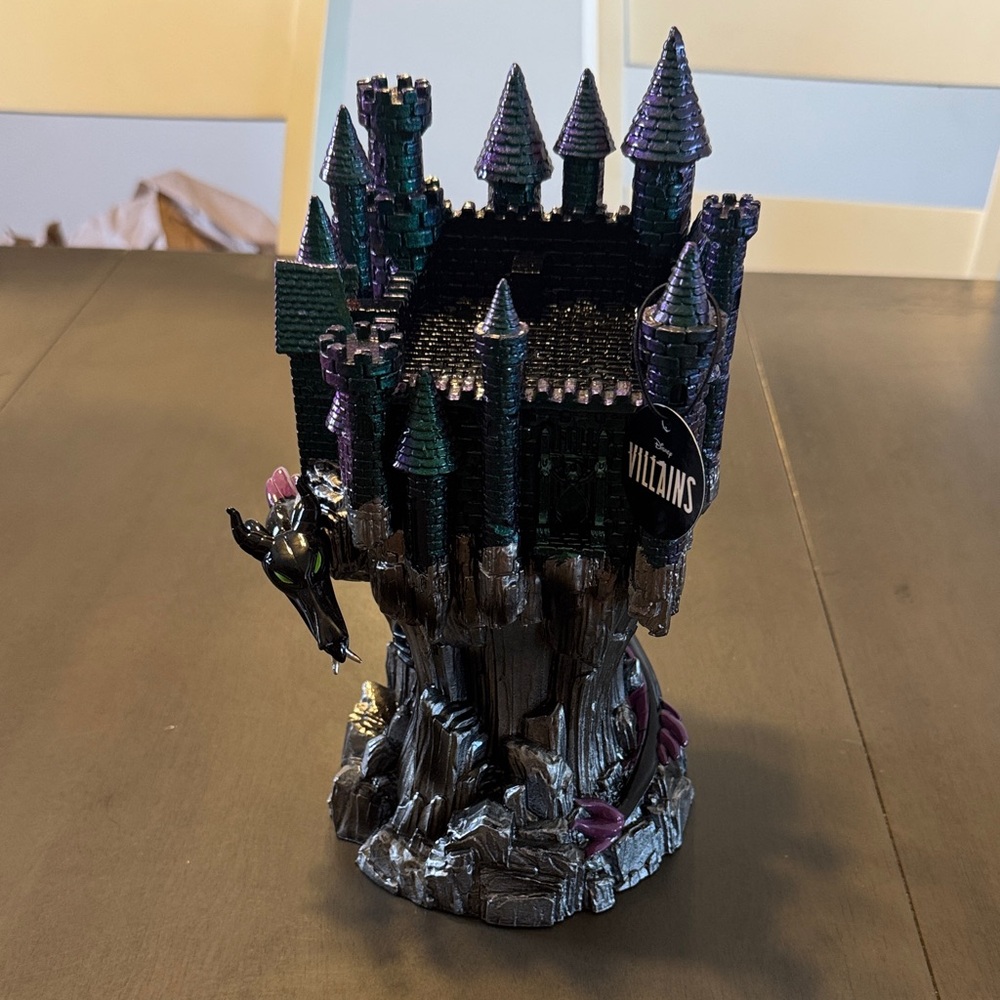 Disney “Villains” Maleficent Black&Purple Castle Candle Holder limited edition